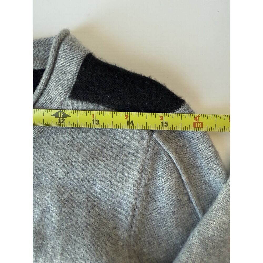 S - FREE 100% CASHMERE SWEATER Womens sz S GRAY Black Great Condition​ - Picture 7 of 8